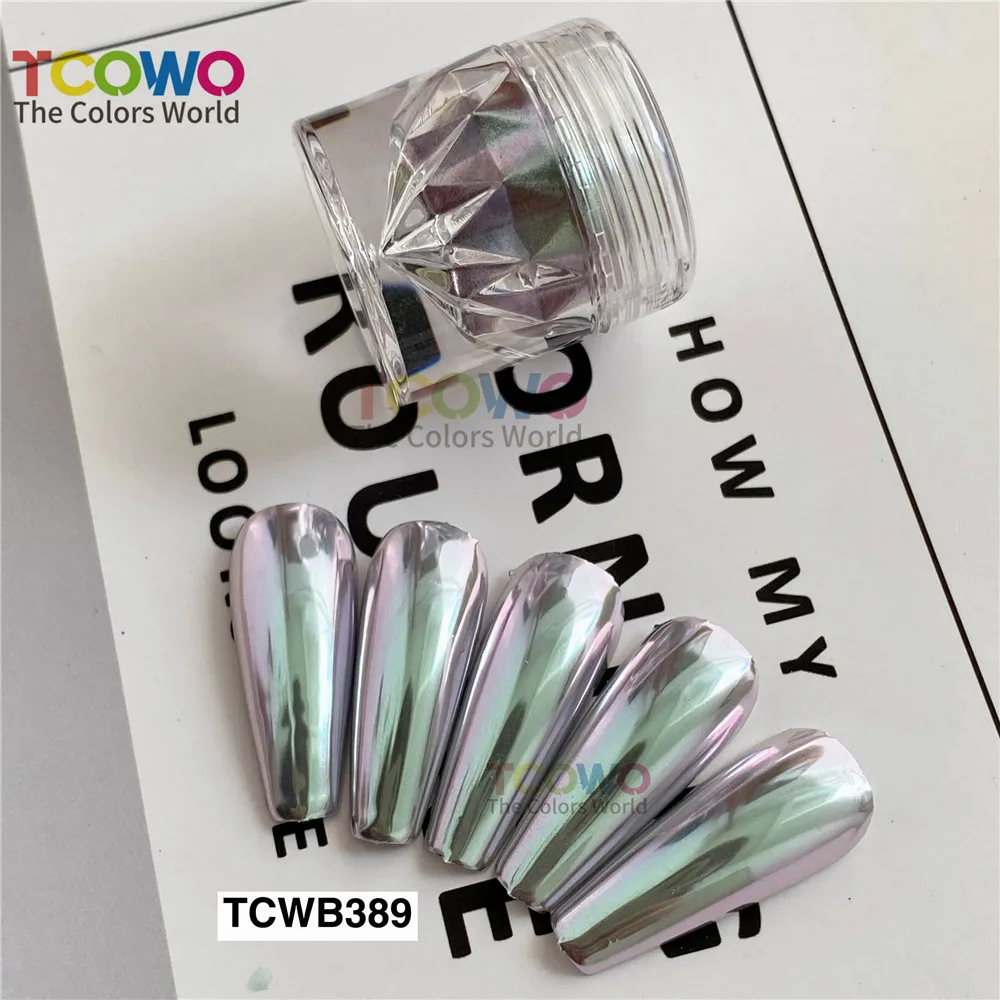 Private Label Super Flash Aurora Chrome Mirror Nail Powder Special Silk Moonlight Magic Powder Type Chromium