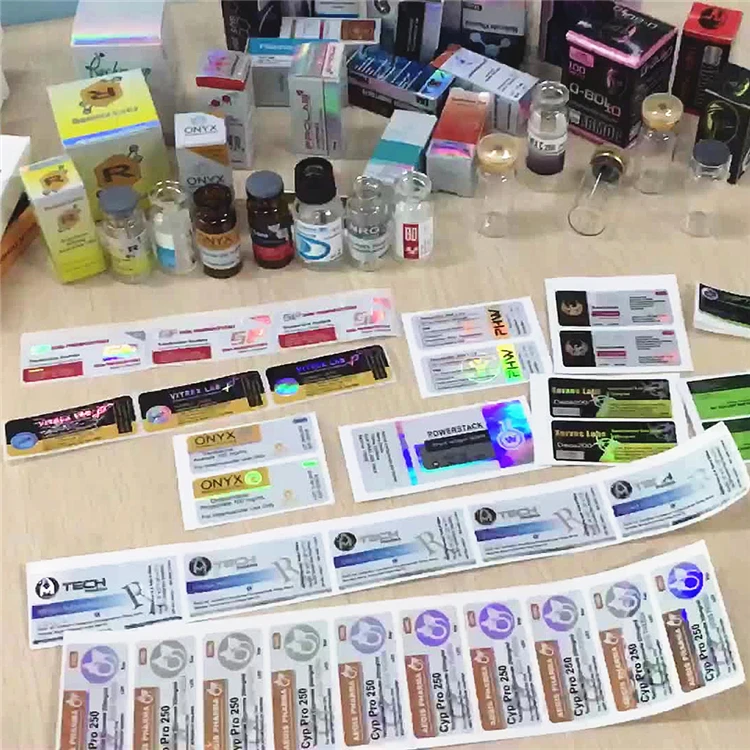 Pharma Labs Products Packaging Bottle Label Medicinal Liquid Label Stickers Printing