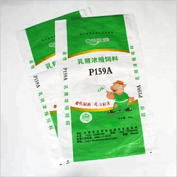 25kg Feed Packaging Laminated Recycled PP Woven Bag