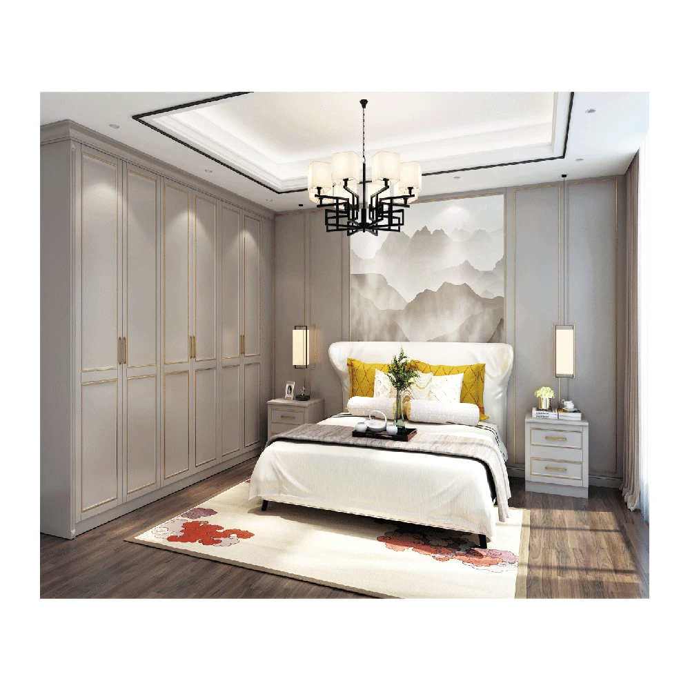 
Gold painting craft light luxury cabinet door mold pressing door panel blister cabinet door customization 