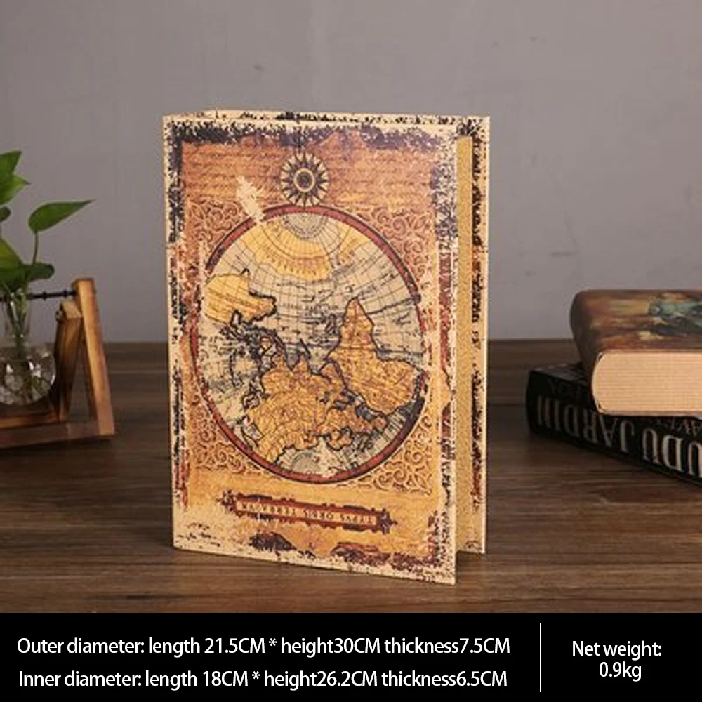 Decorative Books Fashion Box Decoration Faux Storage With Hidden for Bookshelf