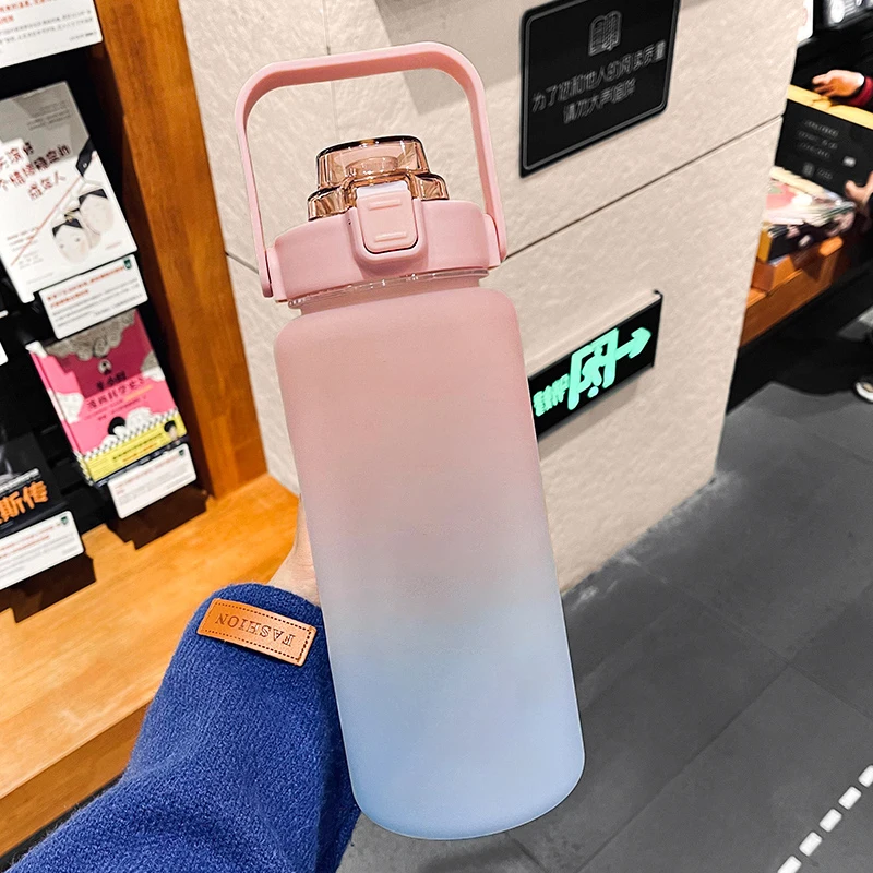 aquaflask aqua flask Botol Minum 2 Litros Botella De Agua Deportiva Custom Motivational 64oz Water Bottle With Time Marker