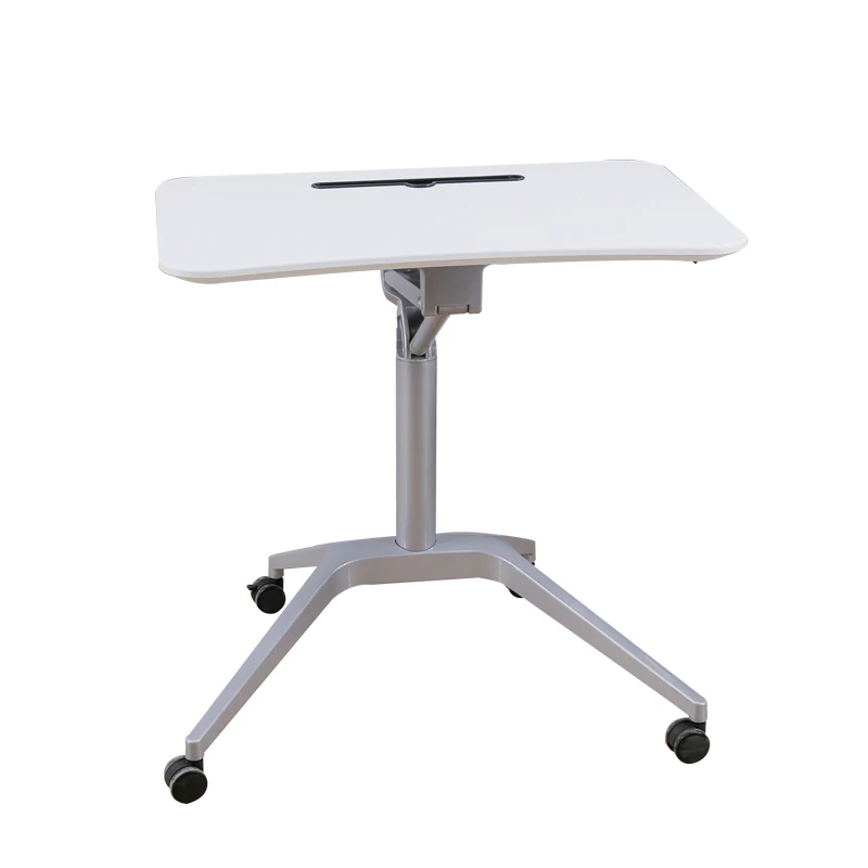 Best Selling Gas Spring Adjustable Sit Stand Laptop Workstation Computer Cart Mobile Standng Desk