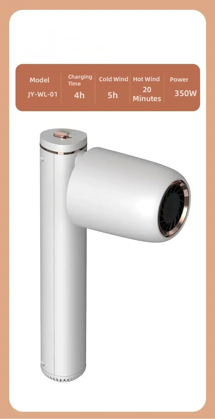 Rechargeable cordless Portable Lithium Battery Powered Travel Wireless Hair Dryers For Baby Hair Dryer