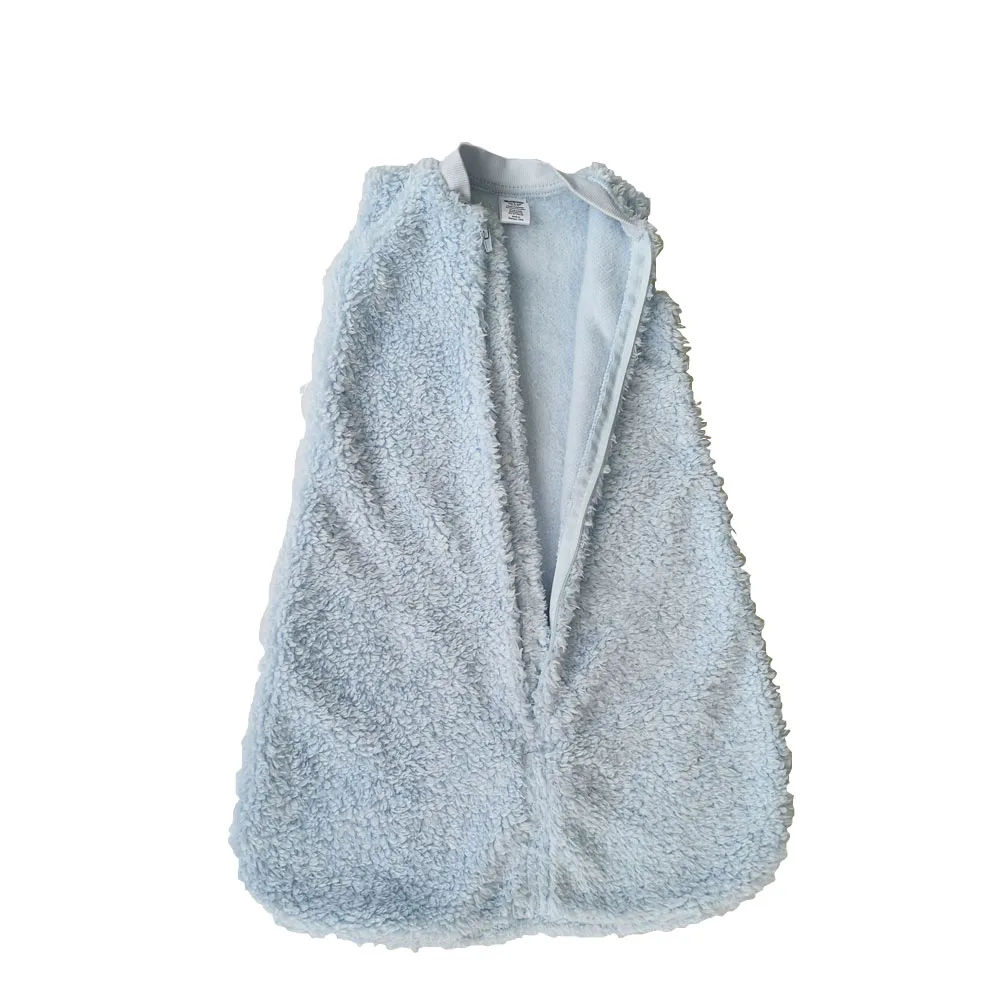 
Breathable Cotton Sleeveless Warm Two Way Zipper Super Soft Baby Sleep Sack Bag 