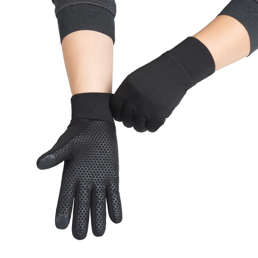 Custom logo sports morning run warm touch screen windproof gloves