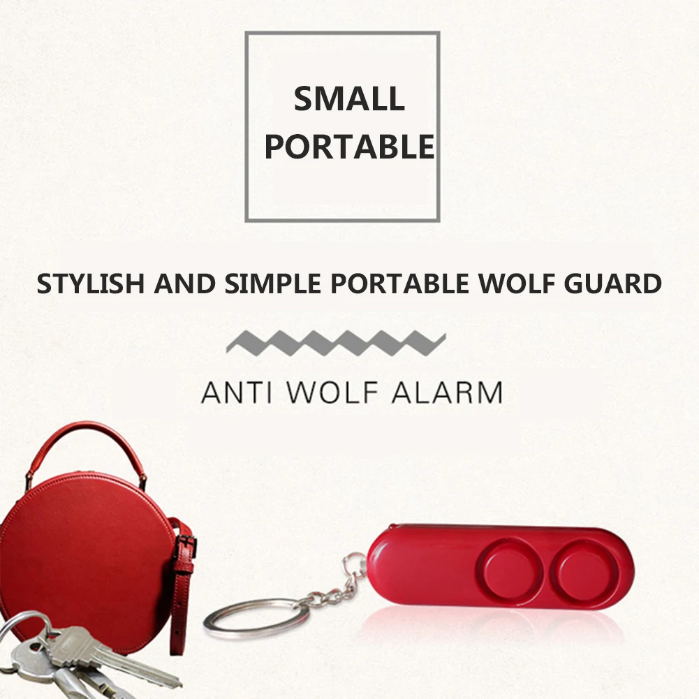 
120db Anti Lost Alarms, Self Defense Safety Personal Panic Rape Attack Alarm Bell Security Protection LED KeyChain Alarm Device/ 