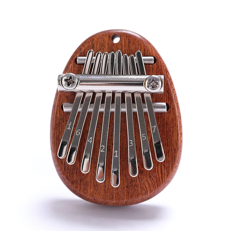 Finger piano mini thumb 8-tone mini Kalimba crystal transparent five-finger portable beginner musical instrument