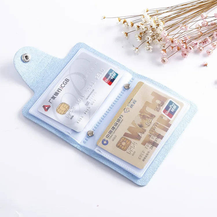 Customizable LOGO PU card cover multi-card document package anti-degaussing credit card document package Creative gift