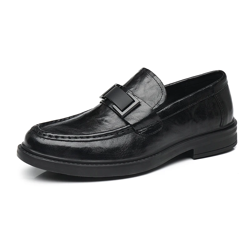 Italian Stylish Men Casual Leather Loafers Shoes Lightweight Spring Outdoor Man Driving Shoes