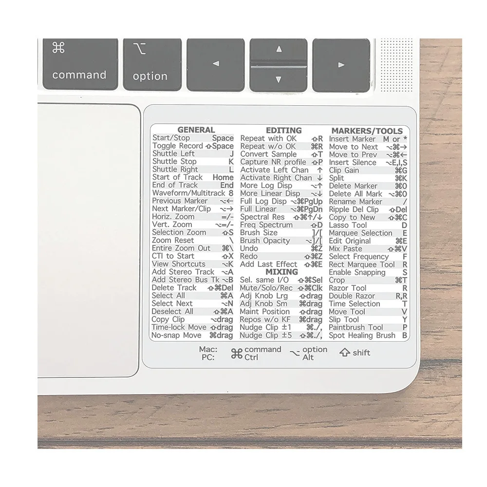 Keyboard Guide vinyl Color self-adhesive computer keyboard Shortcuts label sticker