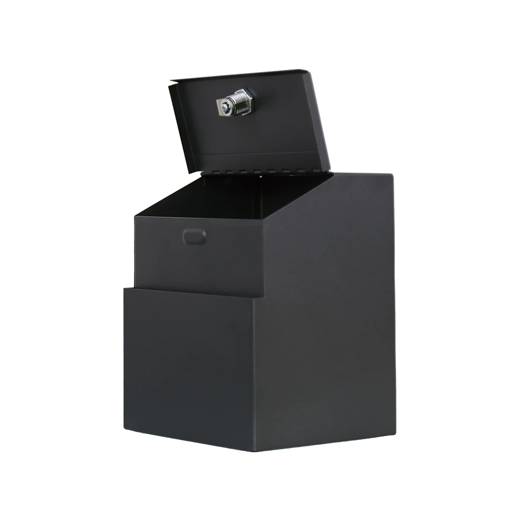 Secure Donation Box Cash Box Wall Mounted Suggestion Boxes With Key Lock for Hotel Office with 50 Free Cards