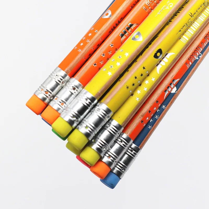 
HB Pencil Naturaland Colour Strip Star Body With Erase 