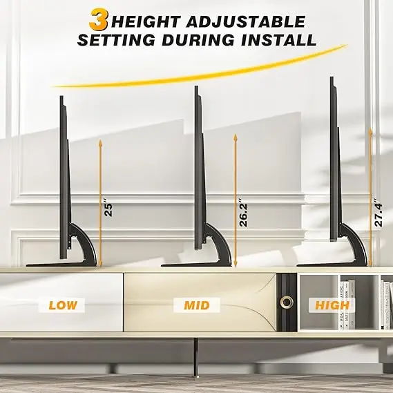 TV Legs Height Adjustable TV Base 2 to 65 inch Plasma LCD LED Flat Screen TVs