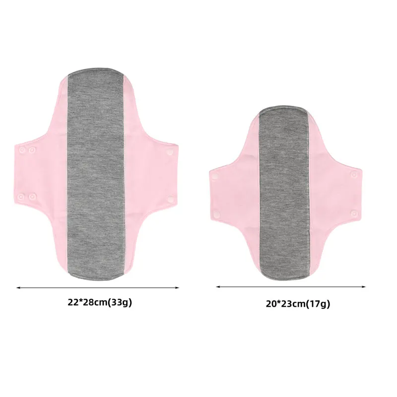 new Washable Panty Liner Anti Slip 22.28cm Cloth Menstrual Pads Breathable Graphene Lady  Cloth Sanitary Pads For Women Reusable