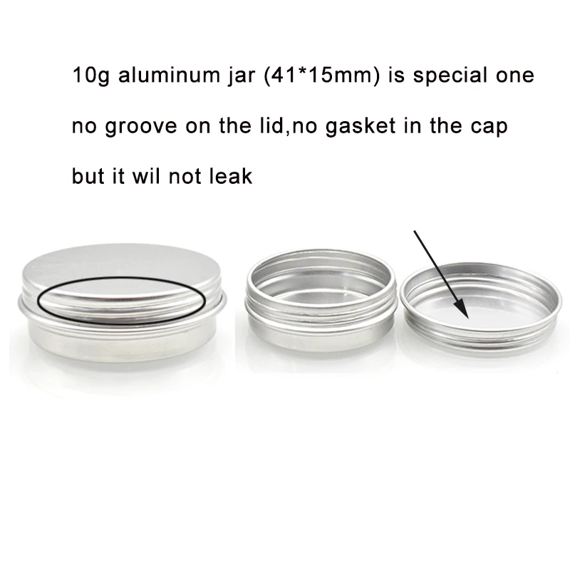 Screw Cap Aluminum Tin 10g 15g 30g 50g 100g 150g 60g 80g Candle Cans for