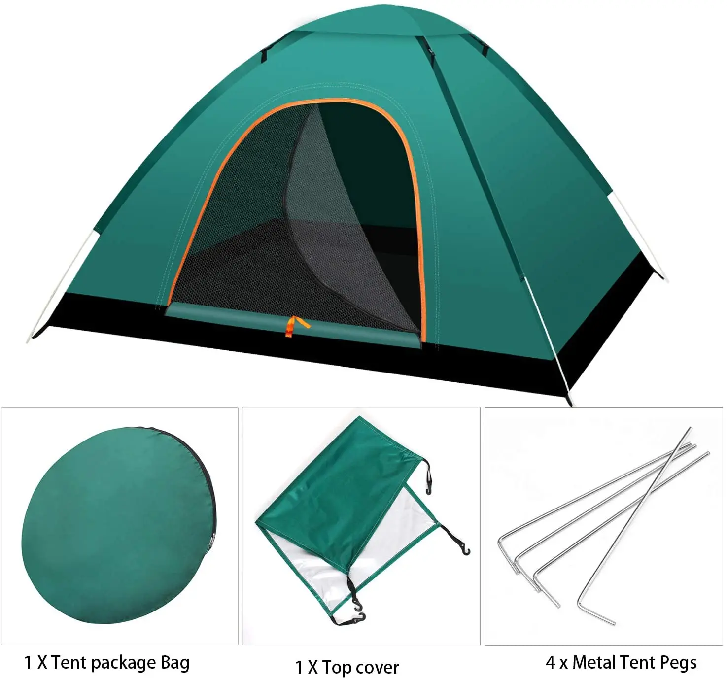  1-4 Person Pop up Tent Instant Automatic Outdoor Waterproof Lightweight Camping for Hiking Traveling
