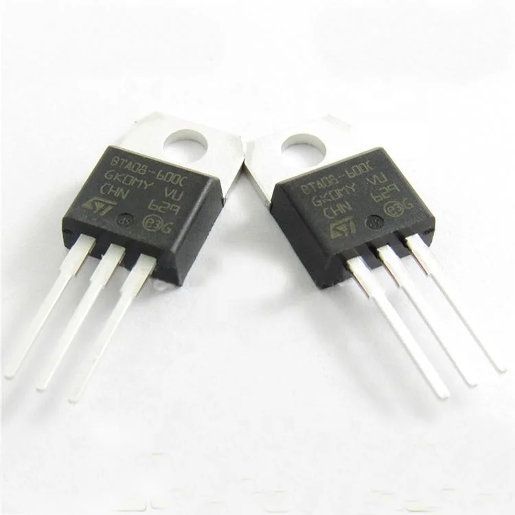 BTA08-600CRG триггер устройства симисторов контрольный тиристорный TRIAC 600V 84A 3-контактный (3 + вкладкой) TO-220AB утепленная