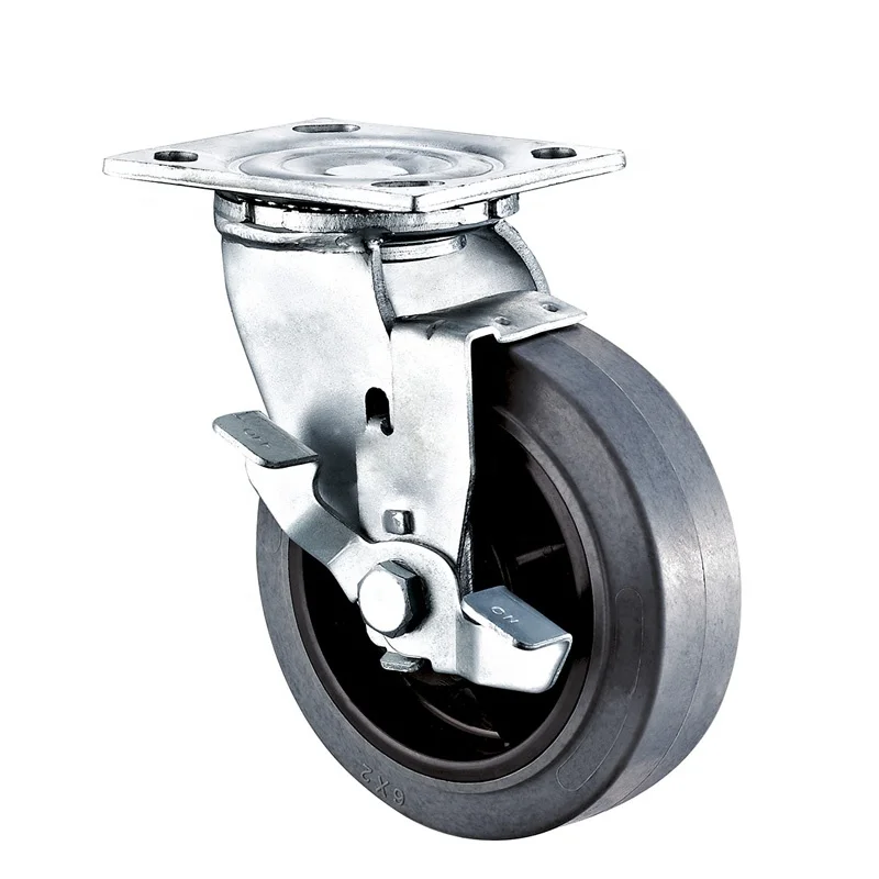 DLPO Forklift caster Swivel 1 ton heavy duty PU caster wheel for container trolley