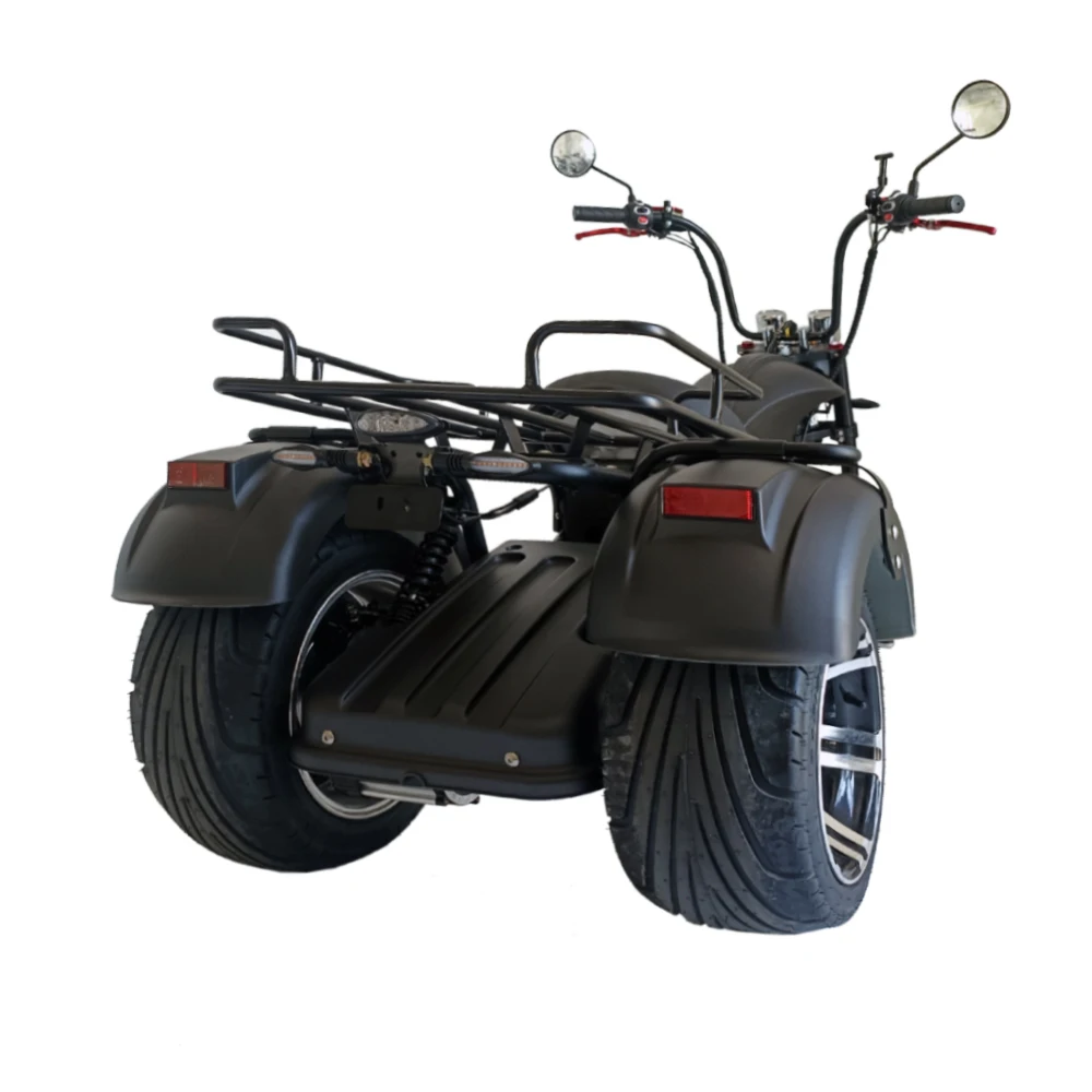 Electric 72V 3-Wheel Citycoco Scooter Smart Electronic Streetbike with down Tube Lithium Battery Steel Frame for Adults