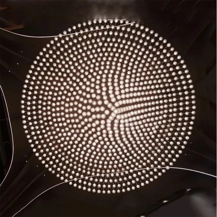 AMJ Nordic Style Big Hotel Hanging Large Living Room Wedding Long Led Modern Ceiling Luxury Chandelier