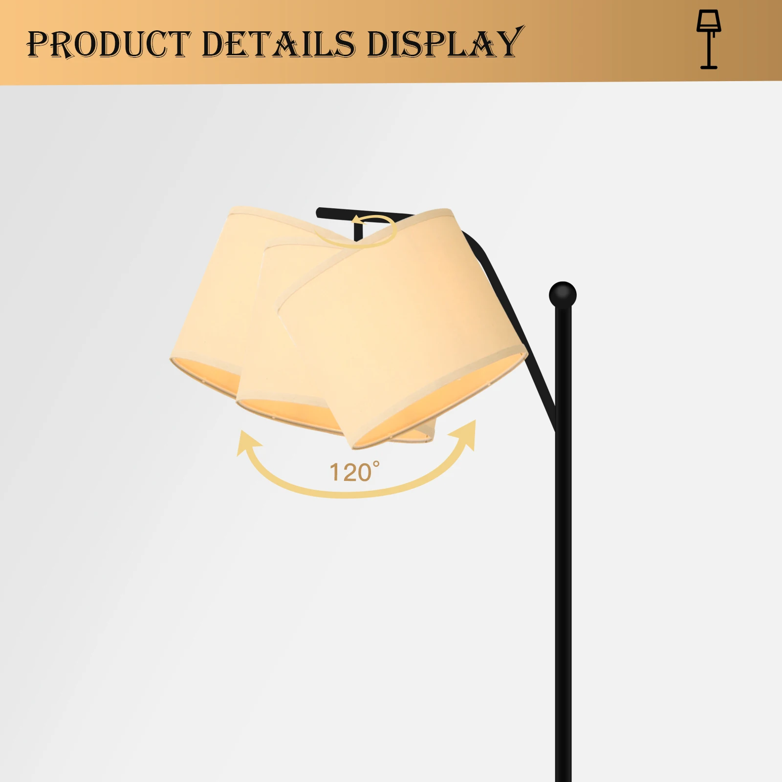 Best Seller Lights Modern Personality Creative Sofa Bedroom Decorative Led Lamp Floor With Beige Linen Lamp Shade