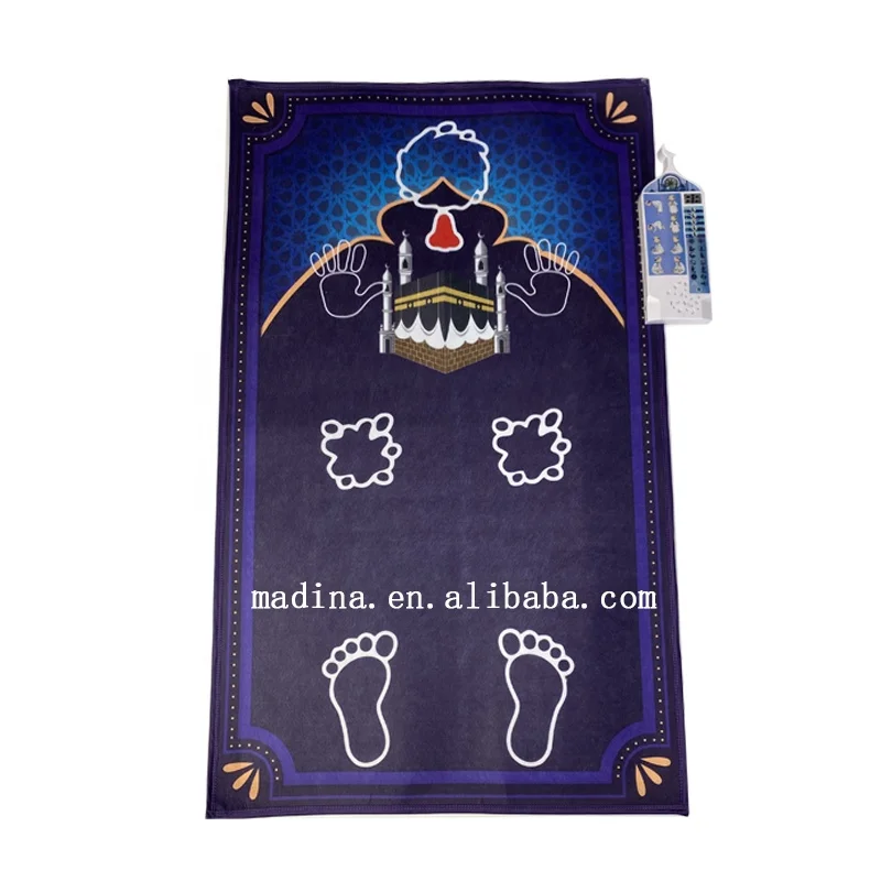 Madina samples and drop shipping for wholesale islamic gifts muslim electronic interactive prayer rug mat for children