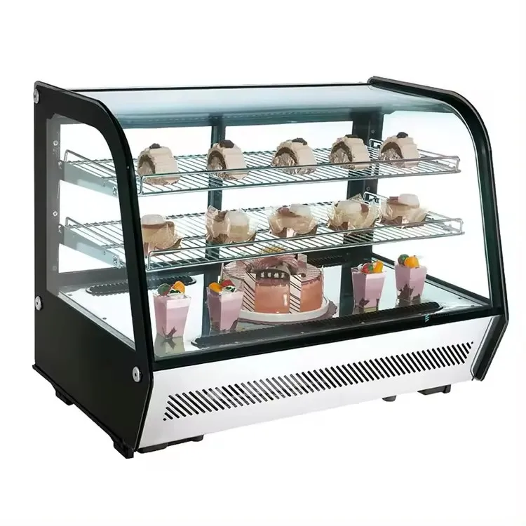 Cake display fridge bread showcase cabinet refrigerator Supermarket Sliding Glass Door Refrigeretion Equipment
