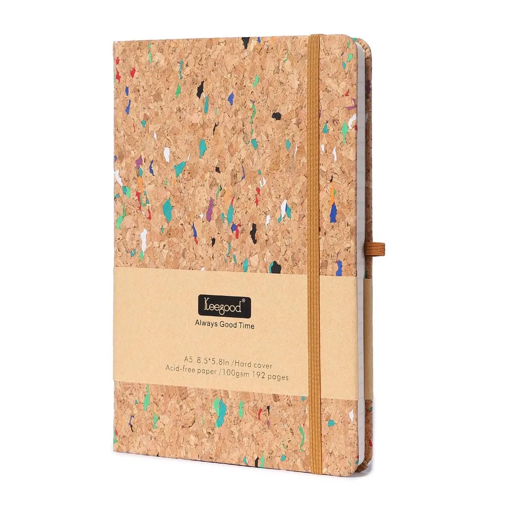 LABON Natural Vegan Custom A5 Hardcover Eco-friendly Cork Cover Acid-free Paper Journal Notebook