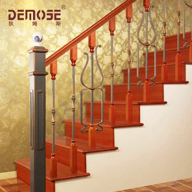 DEMOSE Vintage wrought iron stair railing and handrails