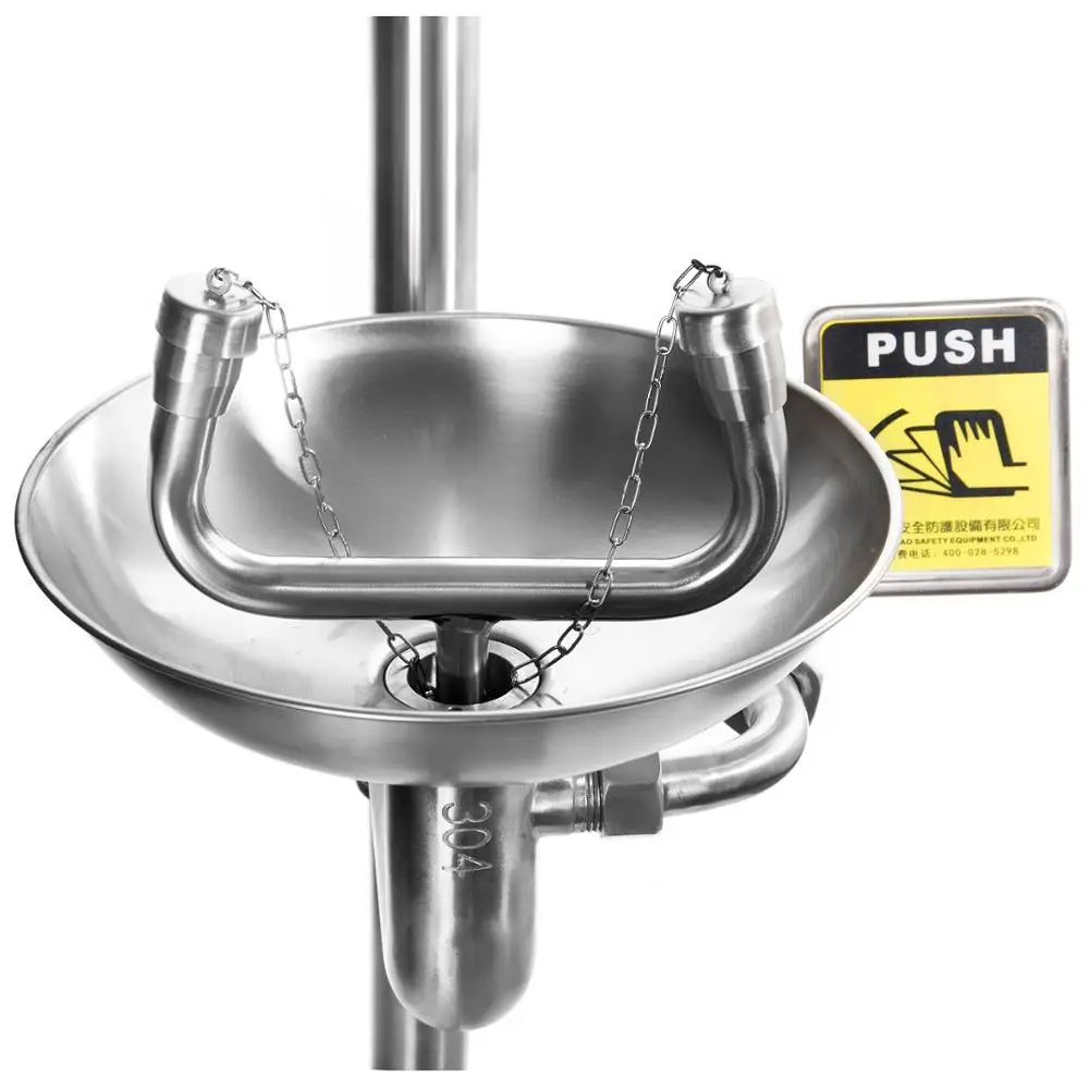 
CE ANSI Approved Emergency Shower and eyewasher Floor Mounted 
