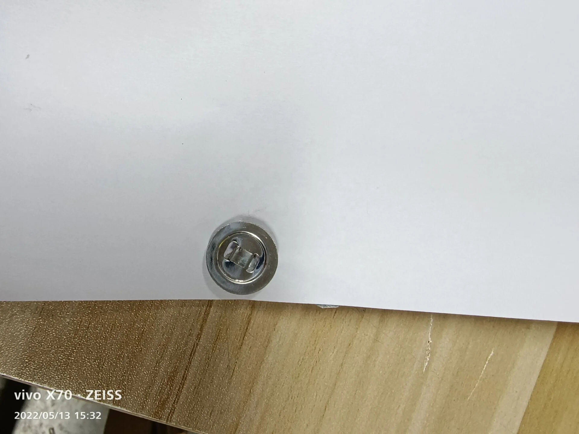 Tinplate metal sliver color round  paper file  fastener