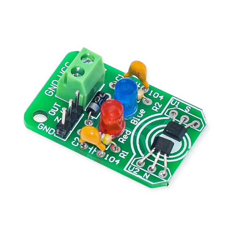 Magnetic detection Hall magnetic induction sensor magnetic pole discriminator North and South Pole detection module DIY parts