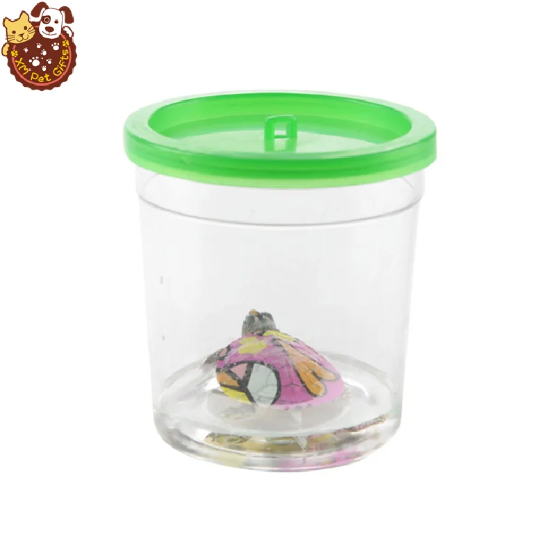 Betta чашки Медузы Fish Tank мини Маленькая прозрачная пластиковая коробка с крышкой садок для рыбы
