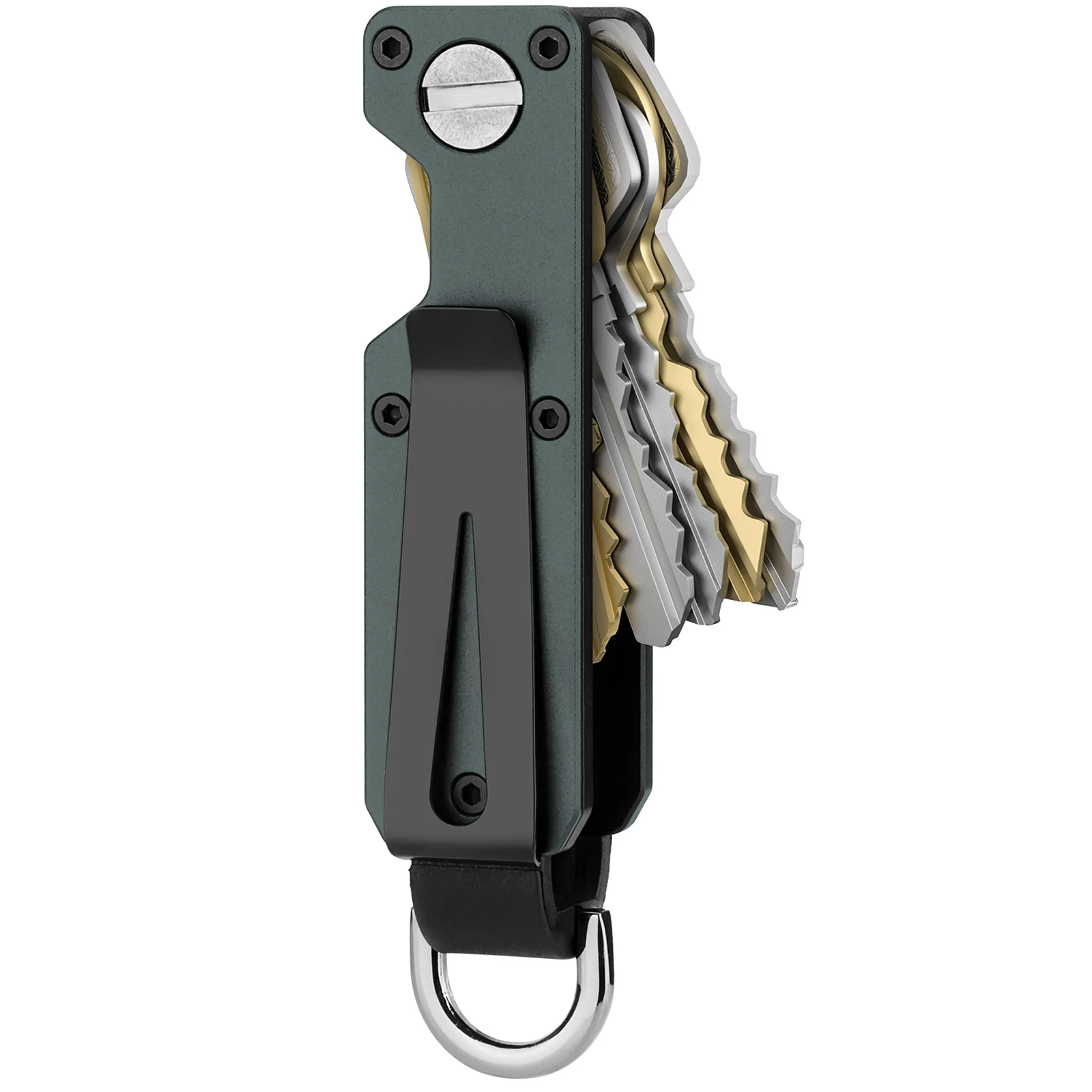 Slim Minimalist Metal Key Organizer Holder Keeps Your Keys Become Silent And Avoid Scratches