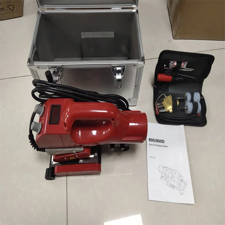 0.1mm 0.3mm 0.5mm 0.75mm 1.0mm 1.5mm HDPE/EPDM/PVC/EVA membrane plastic film geomembrane welding machine
