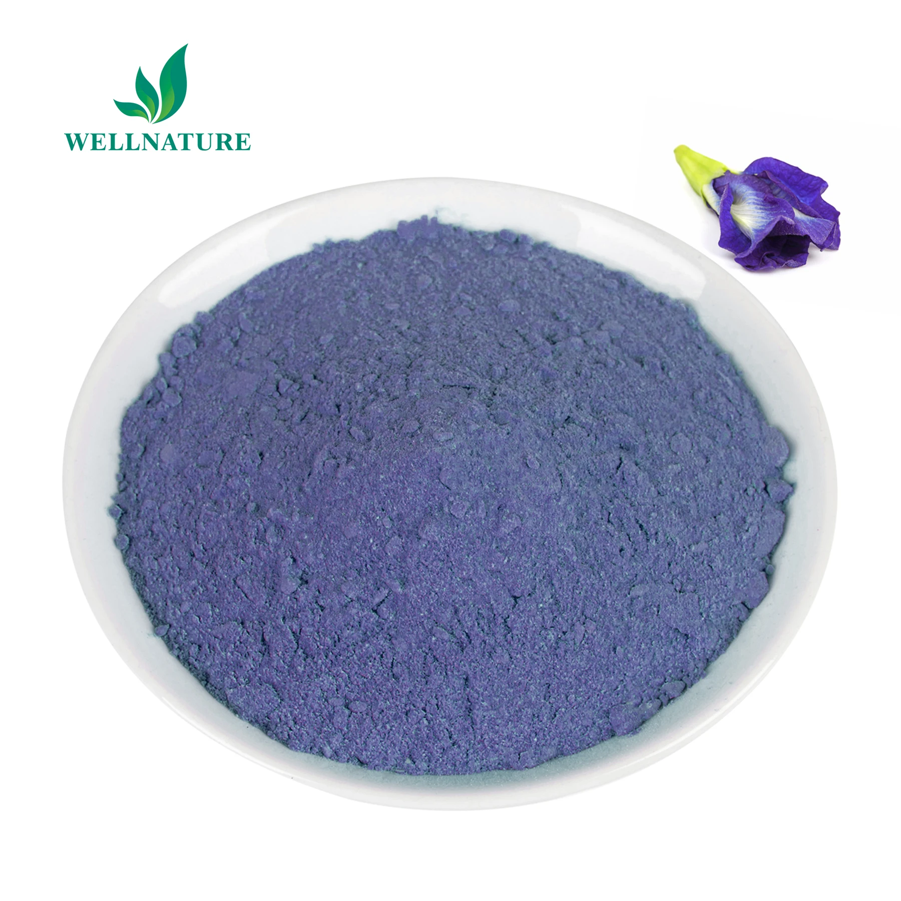Wellnature пищевой порошок чайного цвета со вкусом синего маття бабочки цветка