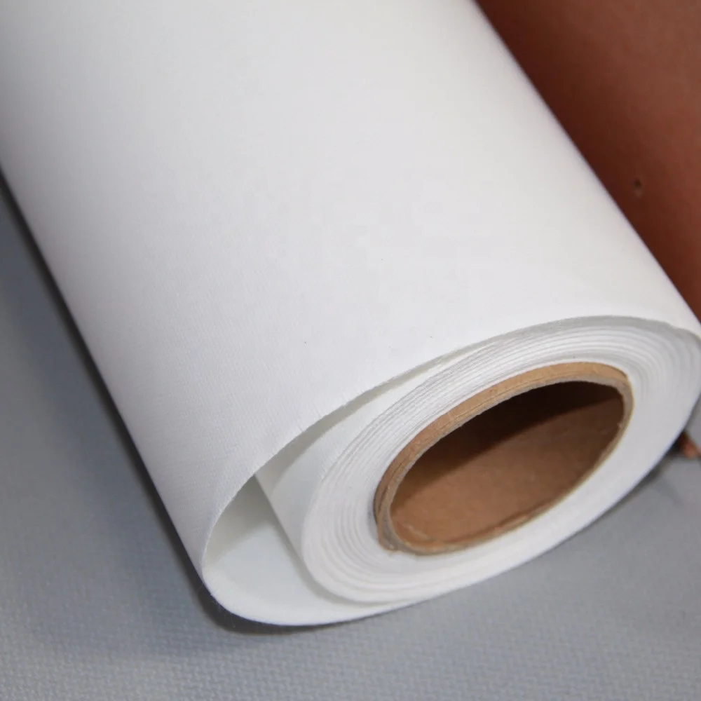 High quality cotton and linen blend primed 380gsm hand painting blank canvas roll for artists