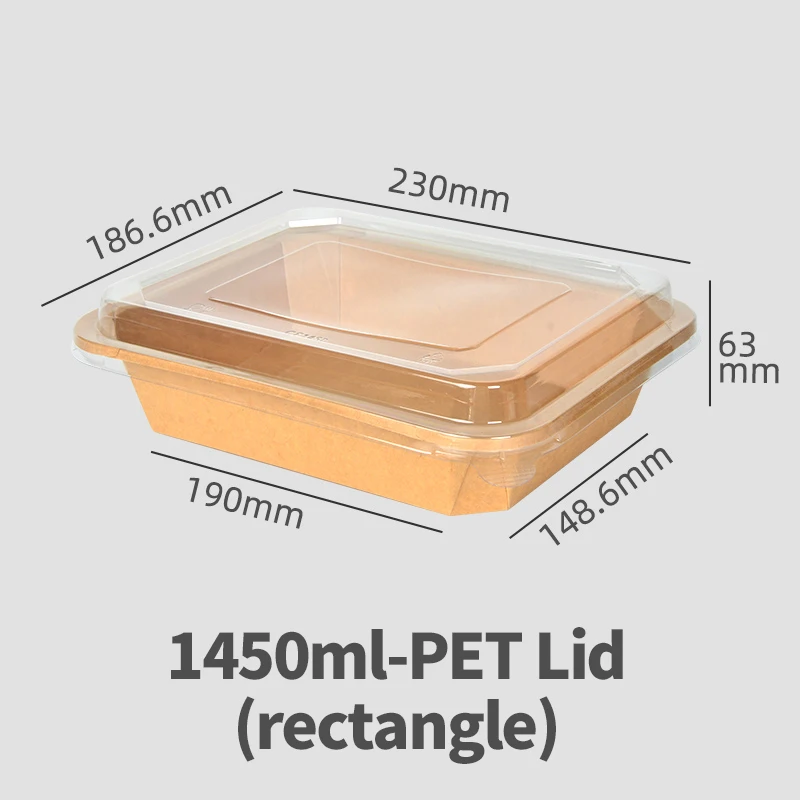 SenAng Custom cheap Packing Boxes New Product Square Hot Food Take out Rice packaging Kraft Paper Octagonal Bowl