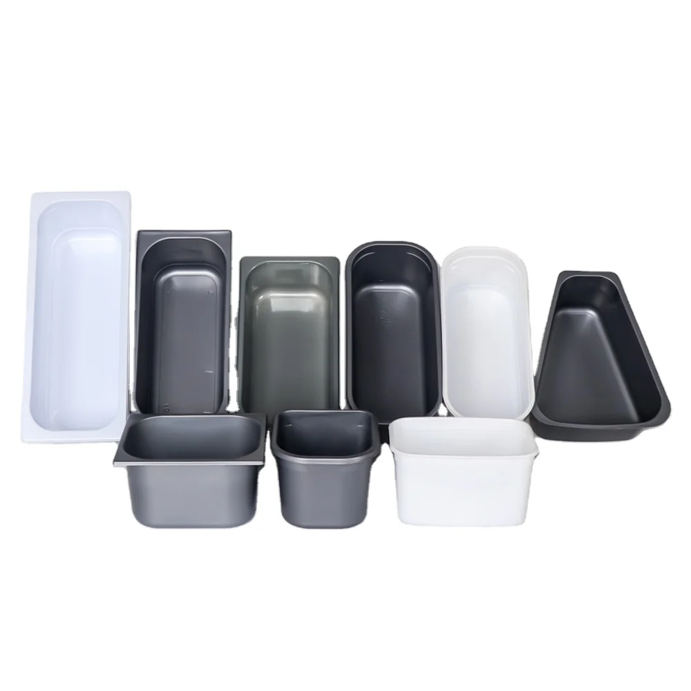 KS Custom ALL SIZE Gelato Ice Cream PP pan plastic containers Tub