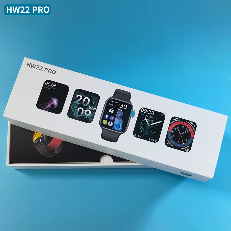 Hw22pro Smart Watch 1.75 Inch Screen Warless Charger Rotate Button Iwo Reloj Hw22 Hw 22 Pro Series 7 6 Smartwatch