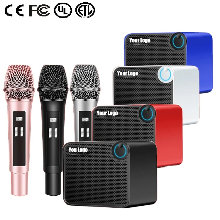 
2022 Guangdong Portable Family Party Ktv Player Bt Wireless Bluetooths Karoake Speakers with Mic 