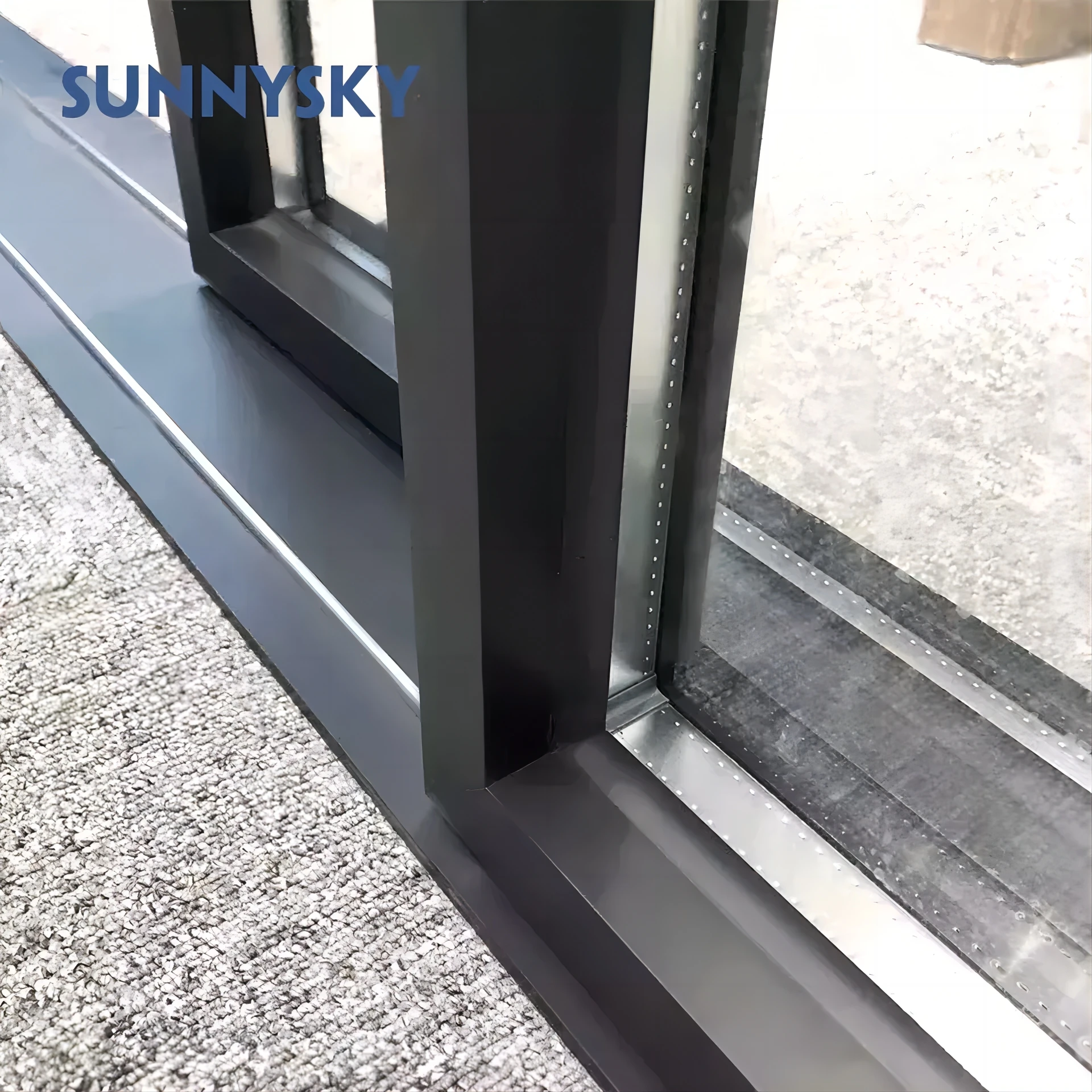 Sunnysky Customized Aluminum Sliding Window Impact Resistant Hurricane Windows And Doors Sliding Glass door