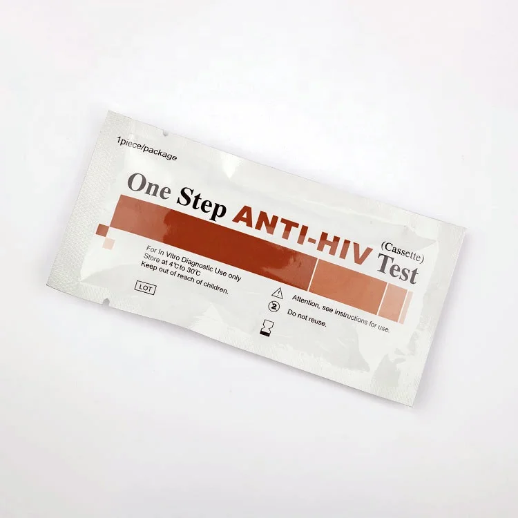 Медицинская диагностика, высококачественный коллоидный золотистый Набор для быстрого тестирования крови ВИЧ 1 + 2