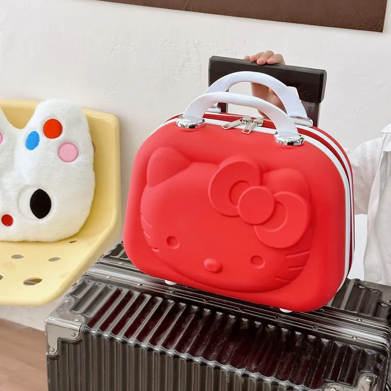 Botu hot sale kawaii kitty Mini Luggage anime cartoon cute kitty Cosmetic Case women gifts portable large capacity Suitcase bags