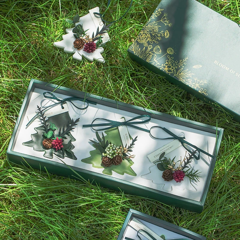 Aromatherapy wax tablets gift box bedroom wardrobe solid balm candle Christmas gift wedding souvenir fragrance tablets