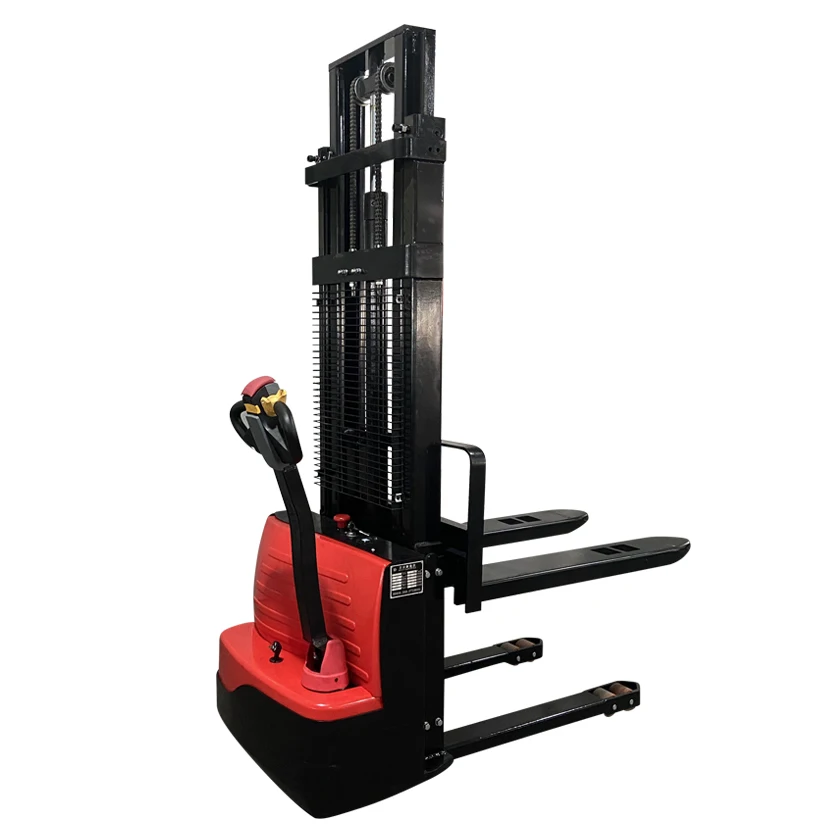 China cheap 1.5 ton walkie forklift 2m electric stacker for sale