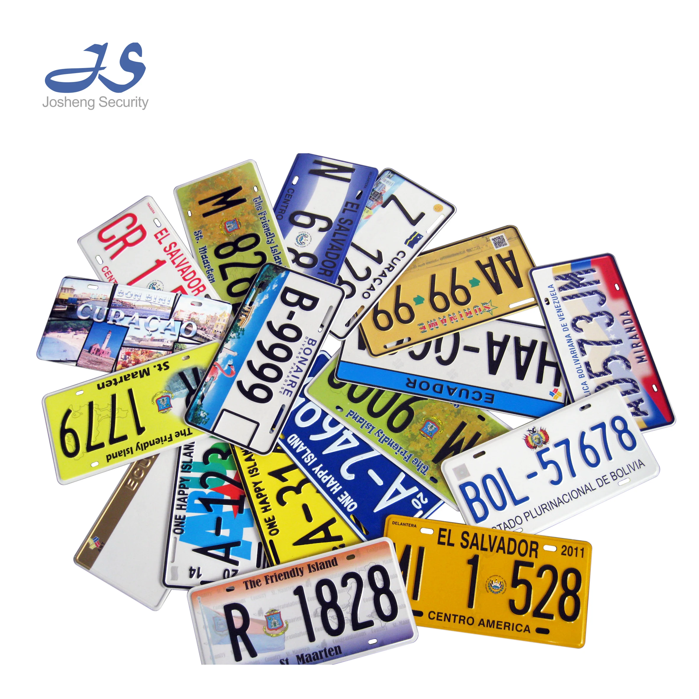 CMYK Printing Garage Project Car Aluminum plates, custom logo license plates for government