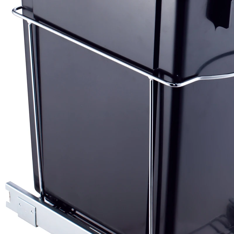 Custom Logo Sliding Cabinet Bin Trash Can Pull Out Cabinet Trash Bin