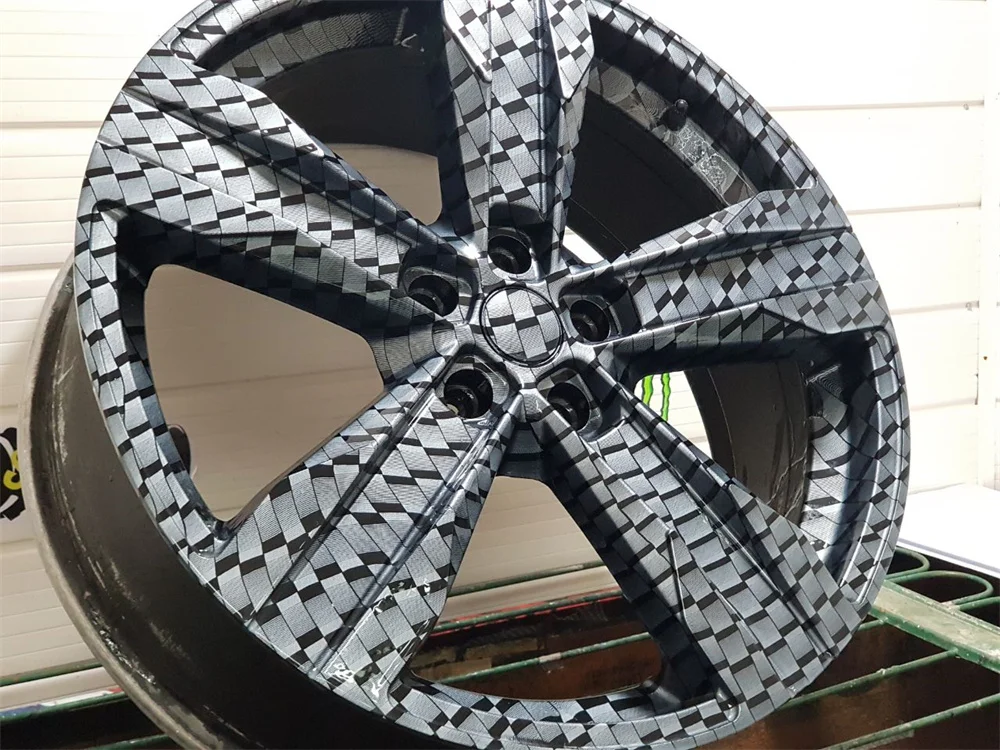 TSAUTOP Carbon Fibre Pattern Water Transfer Film For Sale 100cm Width Hydro Graphic Film